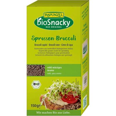Pousses de brocoli biologiques Rapunzel - 150 g - Publicité Pousses de brocoli biologiques Rapunzel - 150 g - Publicité
