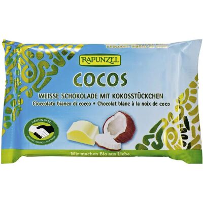 Rapunzel Bio Weiße Schokolade Kokos Snack - Schokolade Rapunzel Bio Weiße Schokolade Kokos Snack - Schokolade
