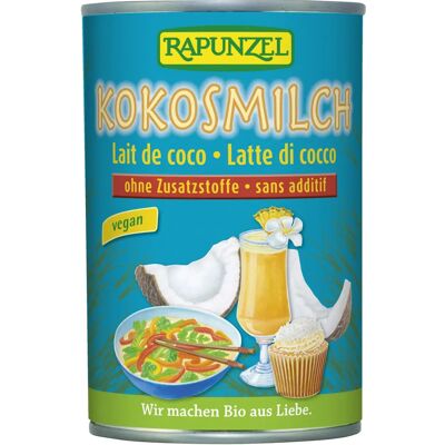 Leite de Coco Orgânico Rapunzel - Coco, Orgânico, 400g Leite de Coco Orgânico Rapunzel - Coco, Orgânico, 400g