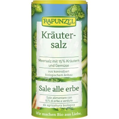 Sal de Hierbas Rapunzel - 125g - Condimento para ensaladas y verduras Sal de Hierbas Rapunzel - 125g - Condimento para ensaladas y verduras