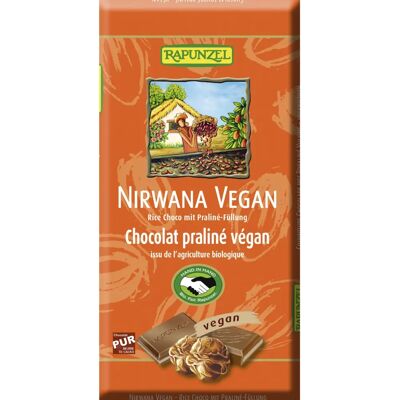 Ekologiczna tabliczka czekolady z orzechami laskowymi - Wegan, 100 g Ekologiczna tabliczka czekolady z orzechami laskowymi - Wegan, 100 g