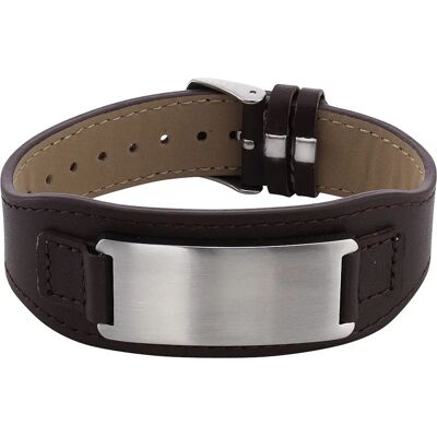 Firetti Lederarmband mit ID-Platte - Armbänder Firetti Lederarmband mit ID-Platte - Armbänder