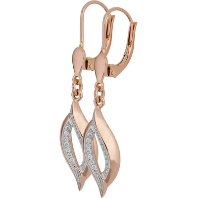 OROLINO Rose Gold 28 Diamanten 0,10ct Ohrringe - Ohrringe OROLINO Rose Gold 28 Diamanten 0,10ct Ohrringe - Ohrringe