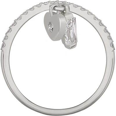 CAÏ Silber Herz Zirkonia Ring - Sterlingsilber - Größe 16,6 CAÏ Silber Herz Zirkonia Ring - Sterlingsilber - Größe 16,6