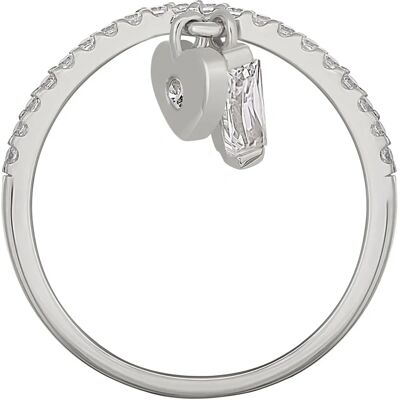 CAÏ Sterlingsilber Herz Anhänger Ring - Damen CAÏ Sterlingsilber Herz Anhänger Ring - Damen