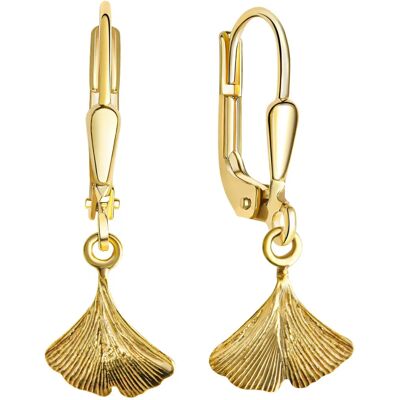 VIVANCE 333/- Gelbgold Gingko-Blatt Ohrringe - Damen VIVANCE 333/- Gelbgold Gingko-Blatt Ohrringe - Damen