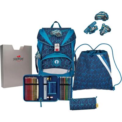 DerDieDas ErgoFlex School Rugzak Set - Blauw Snel DerDieDas ErgoFlex School Rugzak Set - Blauw Snel