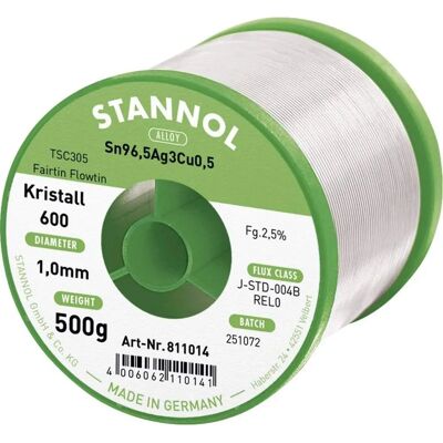 Blyfri lödtråd Stannol Kristall 600 Fairtin Blyfri lödtråd Stannol Kristall 600 Fairtin