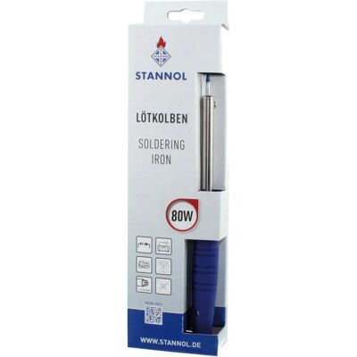 Stannol Modèle 750800 - Fer à souder - 80 W, 480°C - Publicité Stannol Modèle 750800 - Fer à souder - 80 W, 480°C - Publicité