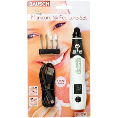Bausch Maniküre Pediküre-Set - Kabellos, 4 Aufsätze, Profi Bausch Maniküre Pediküre-Set - Kabellos, 4 Aufsätze, Profi