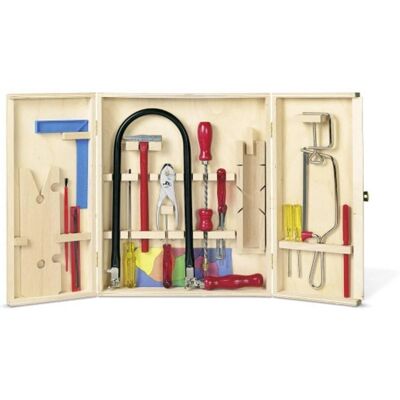 Armoire à outils en bois Peter Bausch - Ensemble éducatif - Publicité Armoire à outils en bois Peter Bausch - Ensemble éducatif - Publicité
