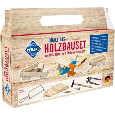 Kit de construcción de madera Pebaro 465 - Marrón natural Kit de construcción de madera Pebaro 465 - Marrón natural