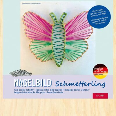 Donau NAGELBILD Schmetterling - Basteln Donau NAGELBILD Schmetterling - Basteln