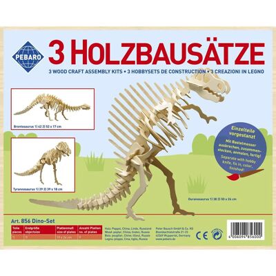Donau Holzbausätze - 3 Dinosaurier Modelle Donau Holzbausätze - 3 Dinosaurier Modelle