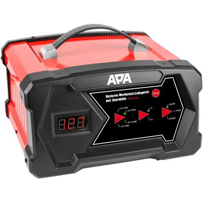 APA Batterieladegerät - Mikroprozessor gesteuert 7-stufig für 6/12V - Ladegerät APA Batterieladegerät - Mikroprozessor gesteuert 7-stufig für 6/12V - Ladegerät
