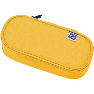 Trousse Oxford en polyester ovale jaune - Lot de 2 Trousse Oxford en polyester ovale jaune - Lot de 2