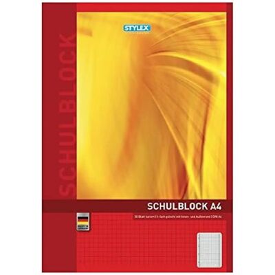 Cahier Scolaire LANDRÉ A4 - 50 Feuilles - 4 Troux - Publicité Cahier Scolaire LANDRÉ A4 - 50 Feuilles - 4 Troux - Publicité
