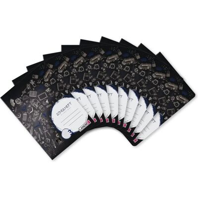 LANDRE A5 School Notebook - 16 pages, lined, 3-row LANDRE A5 School Notebook - 16 pages, lined, 3-row