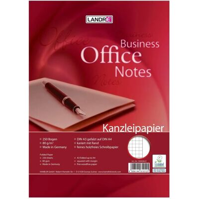 Papier de Bureau Landré A3/A4 Carré, 250 Feuilles - Publicité Papier de Bureau Landré A3/A4 Carré, 250 Feuilles - Publicité