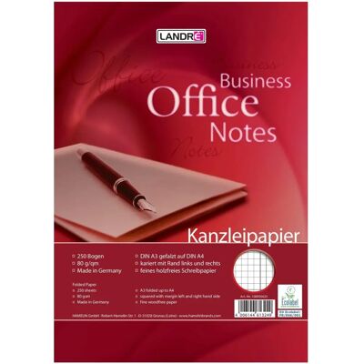 Papier de Bureau Landre A3/A4 - 250 Feuilles, 80 g/m² - Publicité Papier de Bureau Landre A3/A4 - 250 Feuilles, 80 g/m² - Publicité
