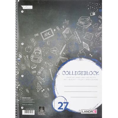 Cahier Scolaire Landré 70 g/m2, 9 mm, A4+ - Cahier scolaire - Publicité Cahier Scolaire Landré 70 g/m2, 9 mm, A4+ - Cahier scolaire - Publicité