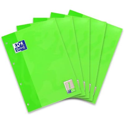Oxford 100050340 - Cuaderno A4 Verde Claro - 5 Hojas Oxford 100050340 - Cuaderno A4 Verde Claro - 5 Hojas