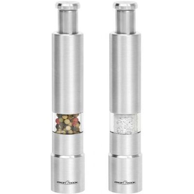 Conjunto de moedores de sal e pimenta ProfiCook PC-PSM 1160 - Aço inoxidável & Vidro Conjunto de moedores de sal e pimenta ProfiCook PC-PSM 1160 - Aço inoxidável & Vidro