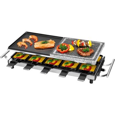 ProfiCook PC-RG 1144 - Preto, Aço satinato - Grelhador raclette ProfiCook PC-RG 1144 - Preto, Aço satinato - Grelhador raclette