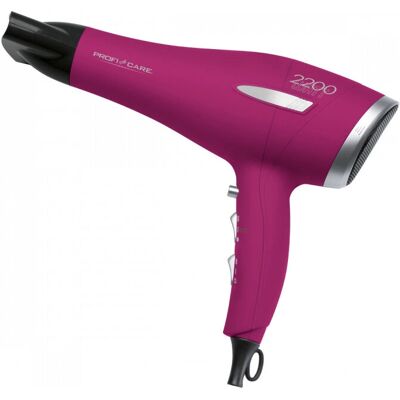 Sèche-cheveux ProfiCare PC-HT 3045 - 2200W, Violet, Argent - Publicité Sèche-cheveux ProfiCare PC-HT 3045 - 2200W, Violet, Argent - Publicité