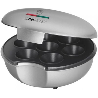 Clatronic MM 3496 Máquina para Muffins - 7 Peças, Cinza Clatronic MM 3496 Máquina para Muffins - 7 Peças, Cinza