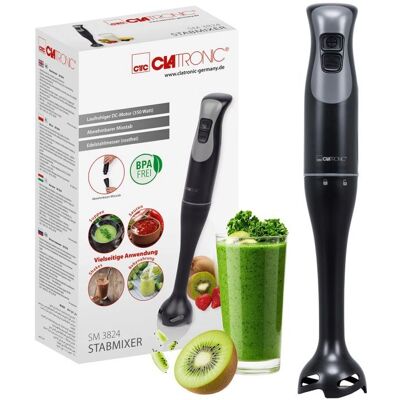 Clatronic SM 3824 Blender ręczny - 2 prędkości - Czarny Clatronic SM 3824 Blender ręczny - 2 prędkości - Czarny