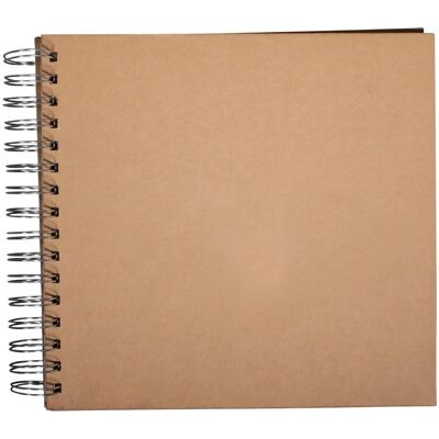 Rayher Cahier Spiralé en Kraft - 22,5 x 21,5 cm - 15 Feuilles Blanches Rayher Cahier Spiralé en Kraft - 22,5 x 21,5 cm - 15 Feuilles Blanches