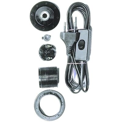 Rayher E27 bulb socket - Black, 180cm cable, with switch - Lamp Socket Rayher E27 bulb socket - Black, 180cm cable, with switch - Lamp Socket