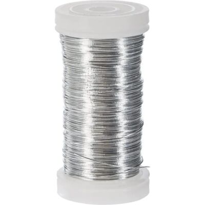 Fil métallique pour fleurs Rayher 2400121 - 0,35mm, 100m, Sans Nickel Fil métallique pour fleurs Rayher 2400121 - 0,35mm, 100m, Sans Nickel