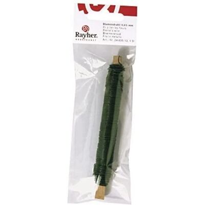 Rayher - Alambre floral - Verde - 0,65 mm - Alambre Rayher - Alambre floral - Verde - 0,65 mm - Alambre