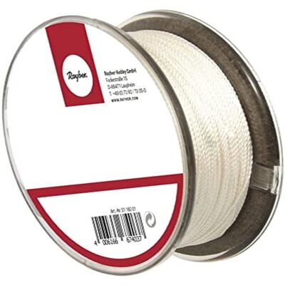 Rayher Filo di Seta Naturale - 0,33mm - 25m Bobina - Bianco Rayher Filo di Seta Naturale - 0,33mm - 25m Bobina - Bianco