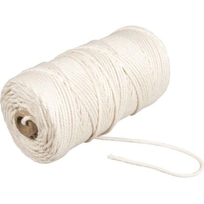 Rayher 4400502 Fil à coton - 3,7mm Ø, 500g, 141m - Fil Rayher 4400502 Fil à coton - 3,7mm Ø, 500g, 141m - Fil