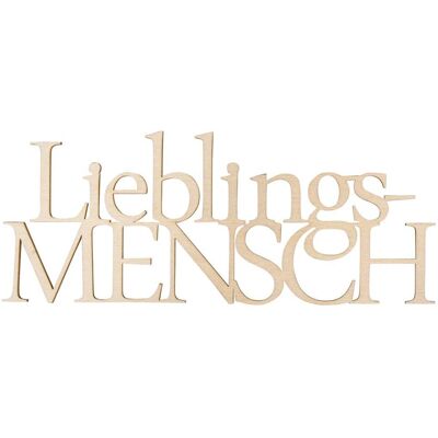 Rayher Hobby Lettre en bois "Lieblingsmensch" - Loisirs créatifs Rayher Hobby Lettre en bois "Lieblingsmensch" - Loisirs créatifs