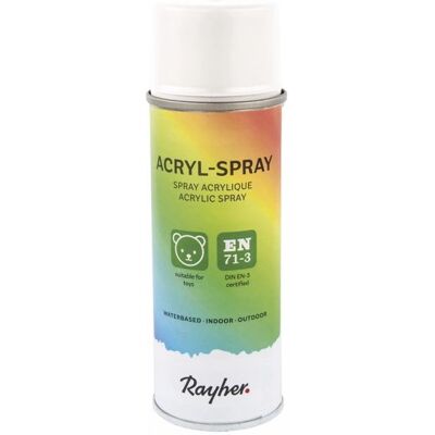 Rayher Hobby - 34145102 - Blanc - Aérosol acrylique - Publicité Rayher Hobby - 34145102 - Blanc - Aérosol acrylique - Publicité