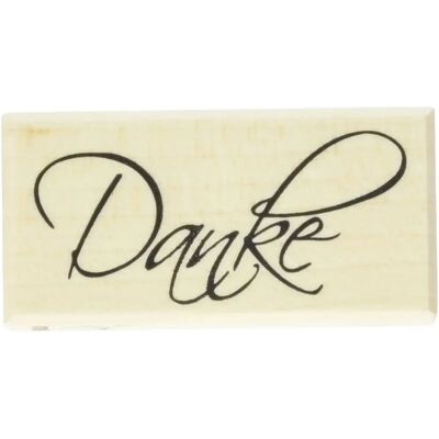 Rayher Modello 28440000 Timbro in Legno Grazie - Timbro in Gomma Rayher Modello 28440000 Timbro in Legno Grazie - Timbro in Gomma