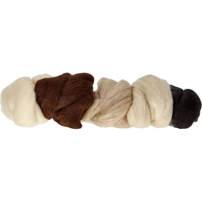Rayher Natürliche Wolle 5-Farb Pack - Wolle Rayher Natürliche Wolle 5-Farb Pack - Wolle