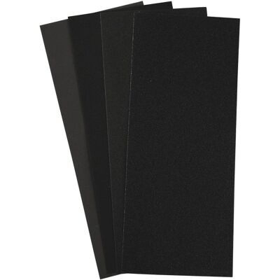 Rayher Modell 8947600 - Assorterat svart sandpapper för resin - 115x280mm Rayher Modell 8947600 - Assorterat svart sandpapper för resin - 115x280mm