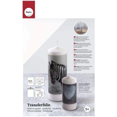 Feuille de transfert A4 Rayher pour bougies - Feuille de transfert - Décoration de bougies Feuille de transfert A4 Rayher pour bougies - Feuille de transfert - Décoration de bougies