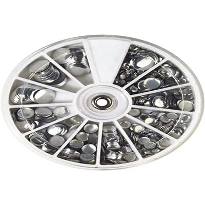 Rayher 38642606 Silber Hotfix Nieten - 3-10mm - Box 560 - Nieten für Schmuck Rayher 38642606 Silber Hotfix Nieten - 3-10mm - Box 560 - Nieten für Schmuck