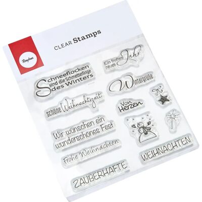 Rayher Modèle 59841000 Tampons transparents Noël Hiver Rayher Modèle 59841000 Tampons transparents Noël Hiver