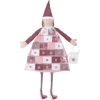 Rayher Pink Advent Calendar - Fabric with 24 Pockets - Kids & Girls Rayher Pink Advent Calendar - Fabric with 24 Pockets - Kids & Girls