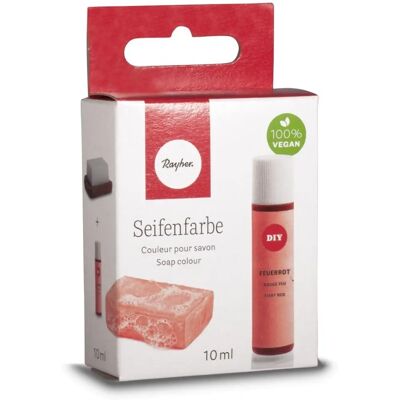 Colorant pour savon rouge Rayher - Type de savon - 10ml - Publicité Colorant pour savon rouge Rayher - Type de savon - 10ml - Publicité