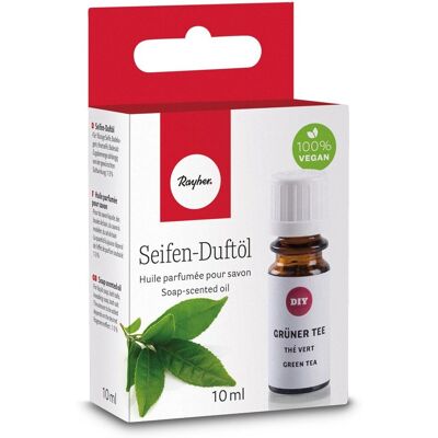 Rayher Huile parfumée au thé vert pour savon - 10ml - Publicité Rayher Huile parfumée au thé vert pour savon - 10ml - Publicité
