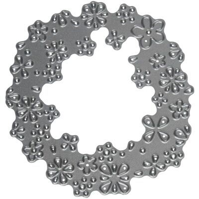 Rayher Floral Wreath Cutting Die - Gray 7.5cm - Cutting Dies Rayher Floral Wreath Cutting Die - Gray 7.5cm - Cutting Dies