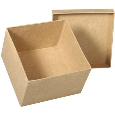 Rayher Hobby quadratisches Papiermaché-Box mit Deckel - Aufbewahrung Rayher Hobby quadratisches Papiermaché-Box mit Deckel - Aufbewahrung